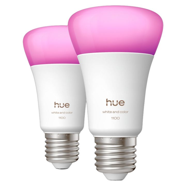 Ljósaperur  2xE27 9W RGBW Philips Hue
