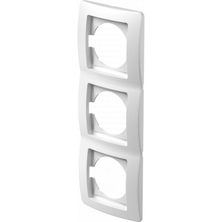 Rammi 3 faldur lóðréttur Ekonomik hvítur