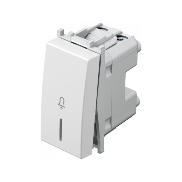 Þrýstirofi með bjöllumerki Modul hvítur