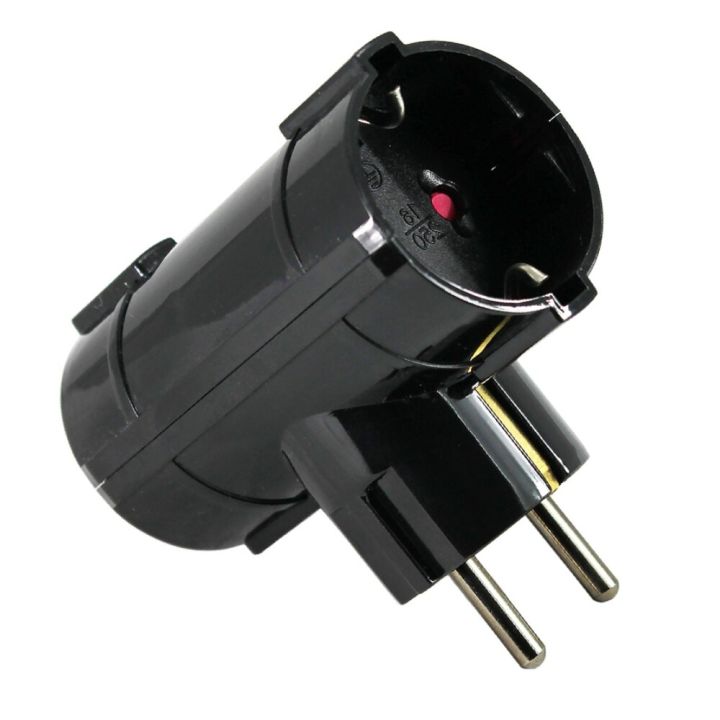 Fjöltengill 2 tengi Commel svartur 