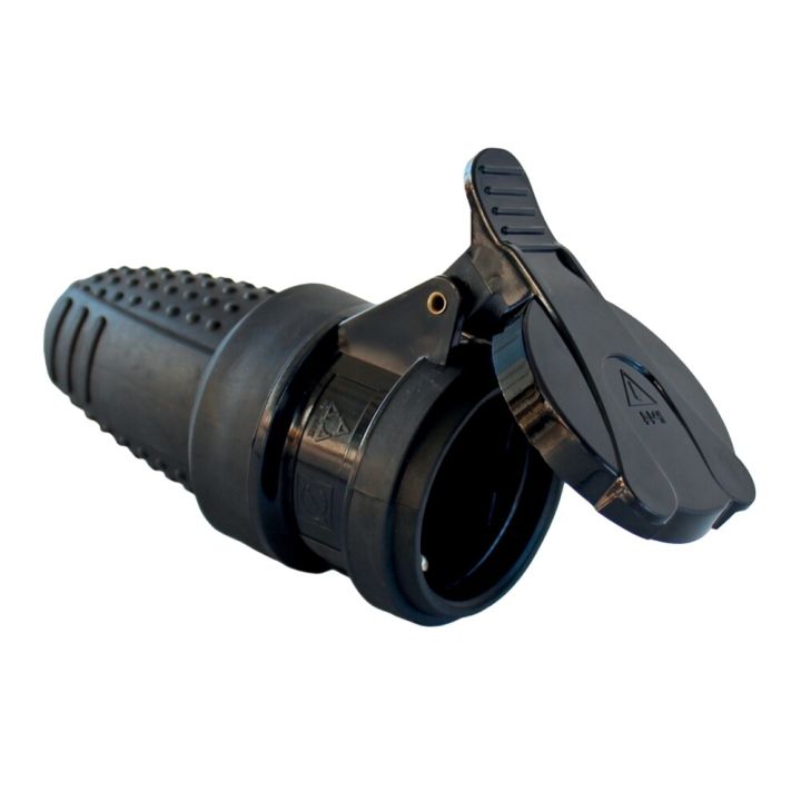 Gúmmíhulsa með loki Commel svört