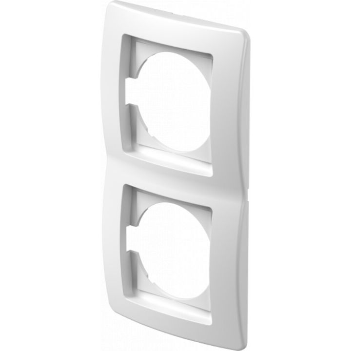 Rammi 2 faldur lóðréttur Ekonomik hvítur