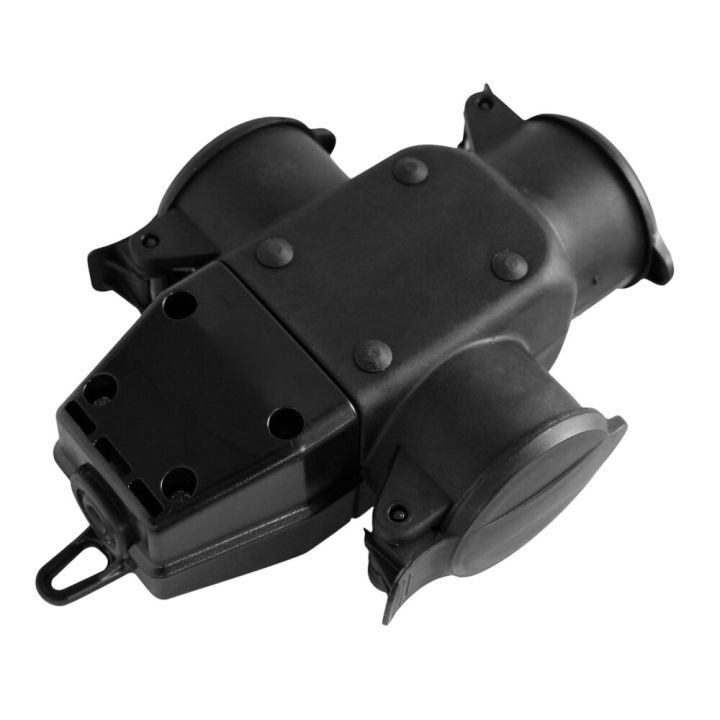 Gúmmíhulsa 3 hausar IP44 Commel svört