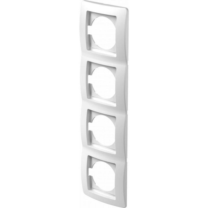 Rammi 4 faldur lóðréttur Ekonomik hvítur