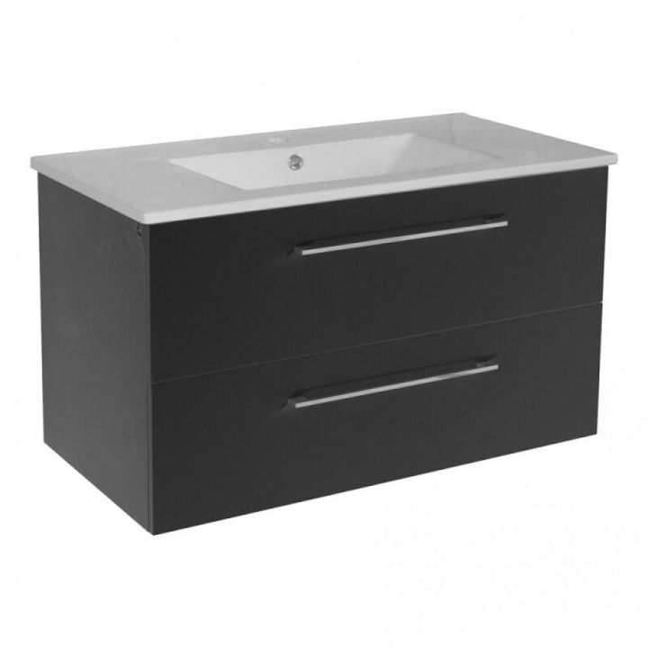 Handlaugarskápur 120cm Bath Deluxe Camden Svartur