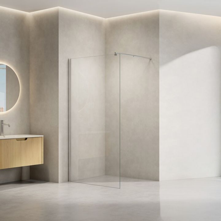 Sturtuveggur 80x190cm Bergen glær