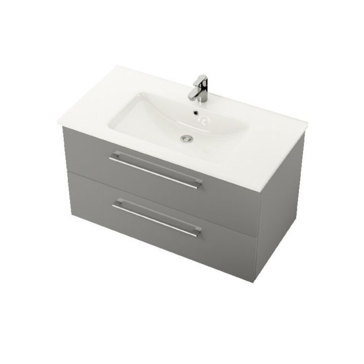 Baðskápur 90cm Bath Deluxe Camden Grár