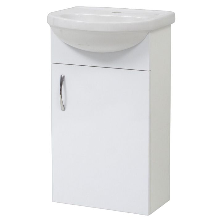 Handlaugarskápur 40cm Nortiq Milano Hvítt