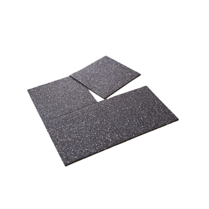 Gúmmímotta 60x60 cm svört