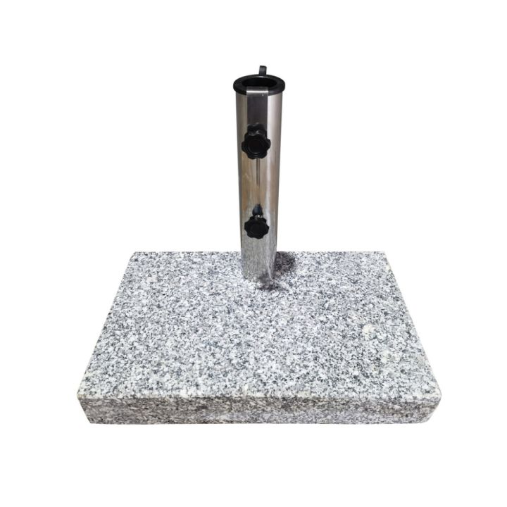 Sólhlífarfótur á hjólum 25kg 45x28cm granít