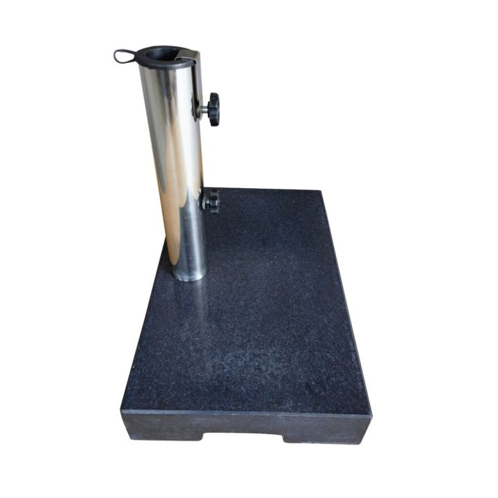 Sólhlífarfótur fyrir svalir 25 kg ferkantaður granít Sunfun svartur