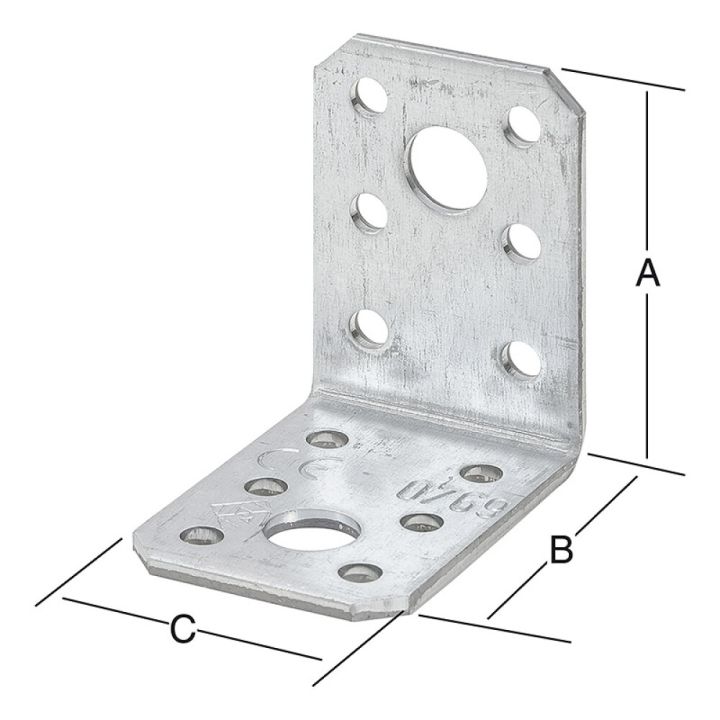 Vinkill 92x92x40mm Vormann galv.