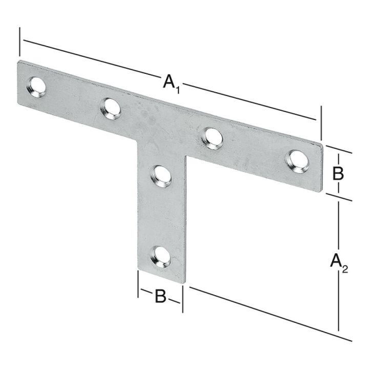 Gataplata T 140x80x30mm Vormann galv.