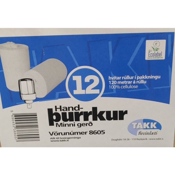 Handþurrkur M lítil 12x120m