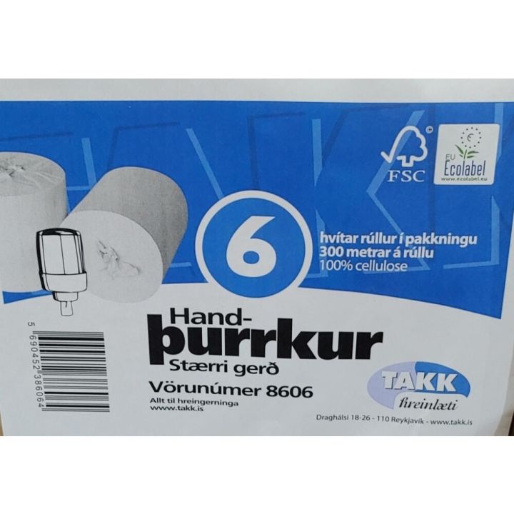 Handþurrkur T stór 6x300m