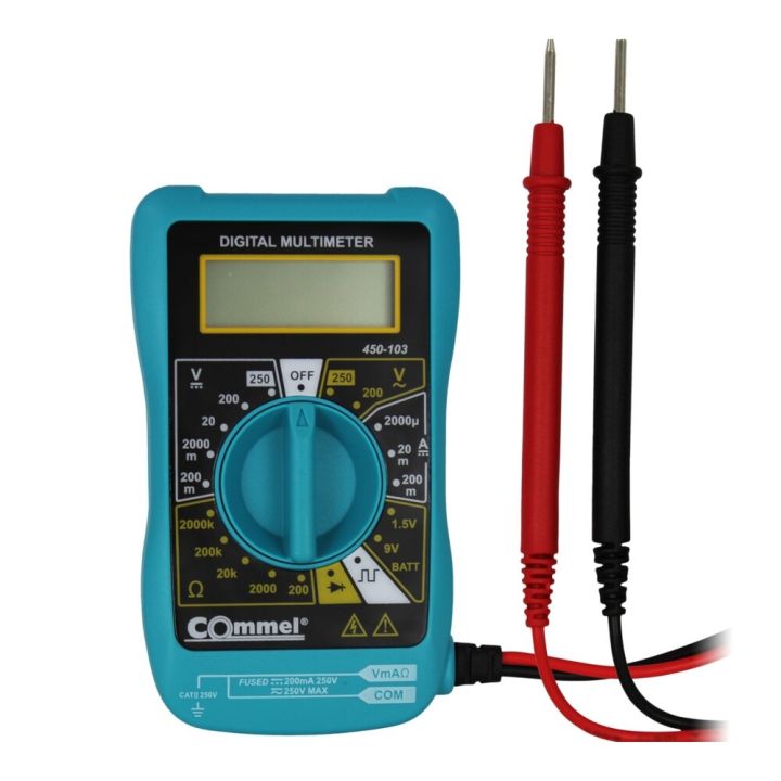 Fjölsviðsmælir digital Commel