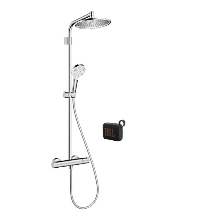 Sturtusett með blöndunartæki og hátalara Hansgrohe S 240 Varia