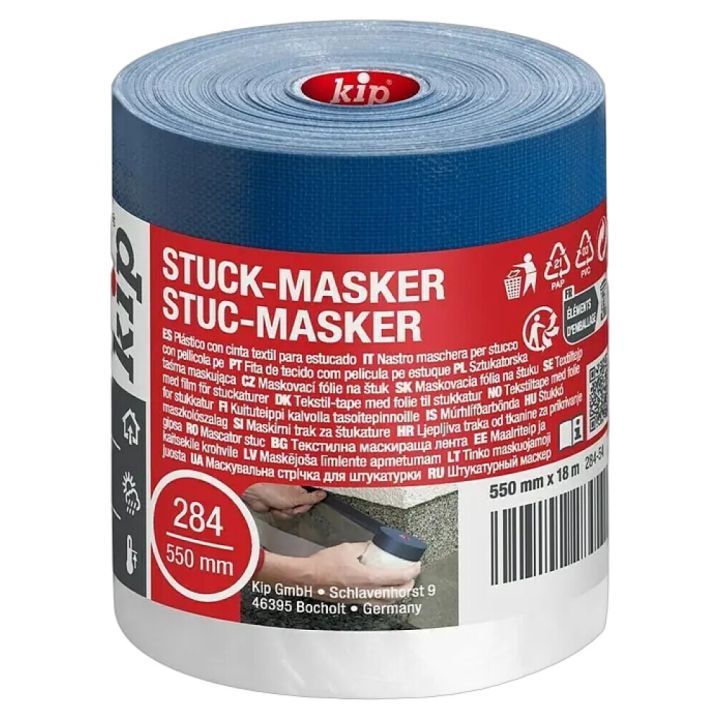 Plastfilma með strigalímbandi 55cm x 18m Kip
