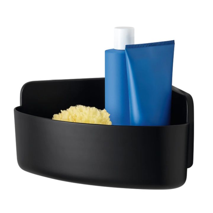 Sturtukarfa í horn Tesa Lavaa 20x20x13cm svört