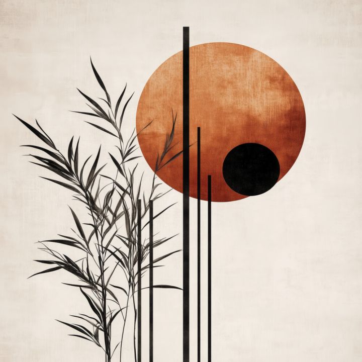 Hljóðvistarmynd abstrakt 1220x1220x20 mm InEx