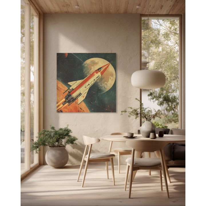 Hljóðvistarmynd geimskip 1220x1220x20 mm InEx