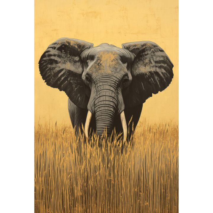 Hljóðvistarmynd fíll 1220x1800x20 mm InEx