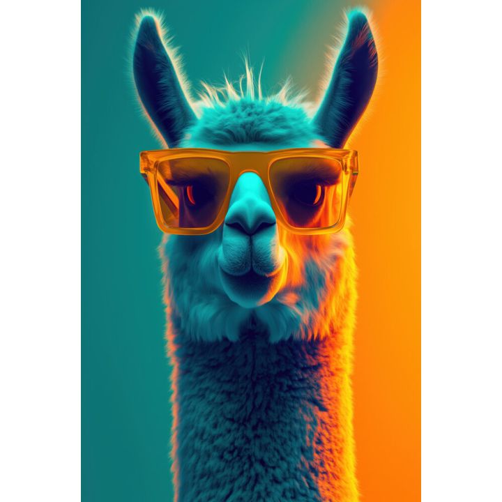 Hljóðvistarmynd lamadýr 1220x1800x20 mm InEx