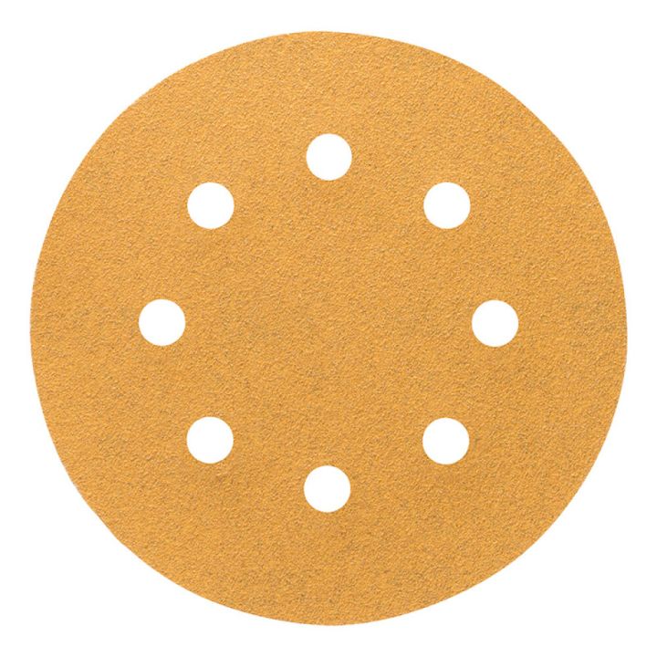 Sandpappír Ø115 mm K120 Craftomat 5 stk ljós