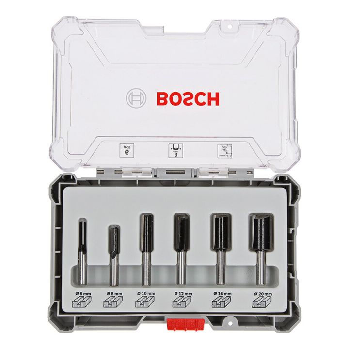 Fræsitannasett 6,8,10,12,16,20 mm 8 mm Bosch 6 stk