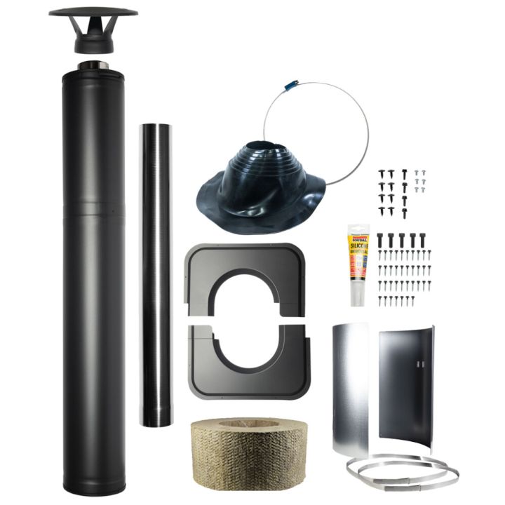 Reykrör 22x150 cm Harvia WHP1500 svart