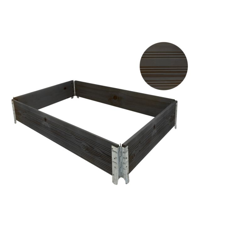 Brettakragi svartur 80x120x20cm Garden Life Premium