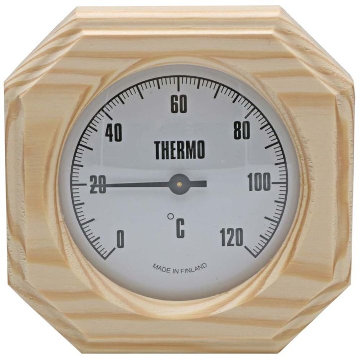 Hitamælir fyrir sánu Saunia 13x13cm fura