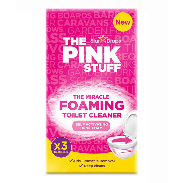 Hreinsiefni fyrir salerni freyðandi The Pink Stuff 3x100g