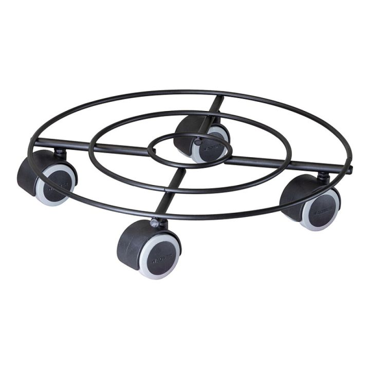 Rúllubretti fyrir blómapott 30cm 60kg svart