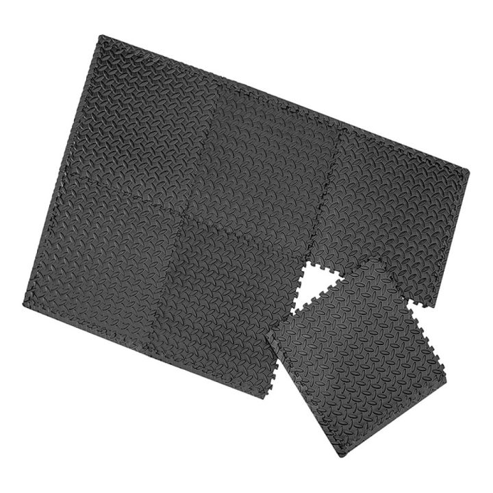 Bílskúrsmotta 40x40cm 6stk