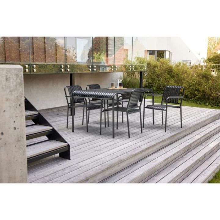 Garðborð 150x90cm Alva og 4 stólar Alva