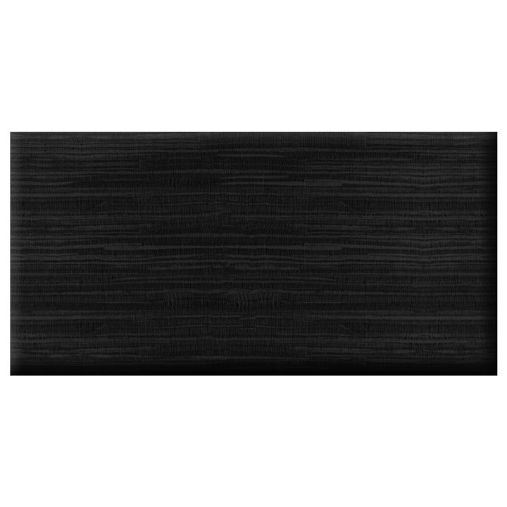 Veggpúði fyrir rúmgafl bambus 30x60 svartur