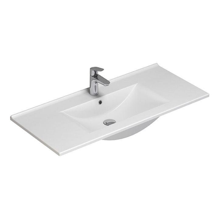 Handlaug 101x45,5cm Scanbad Arial hvít