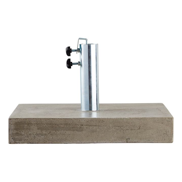Sólhlífarfótur 40 kg ferkantaður granít Sunfun grár