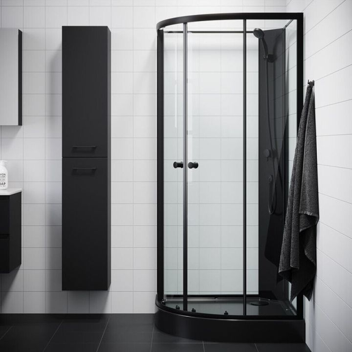 Sturtuklefi 90x90 cm Atlanta svartur