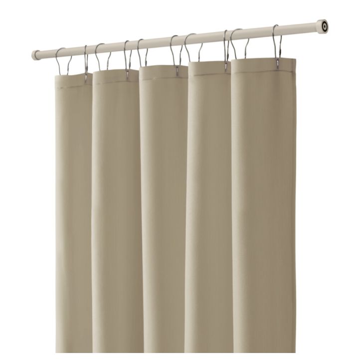 Þrýstistöng fyrir sturtuhengi 125-220cm hvít