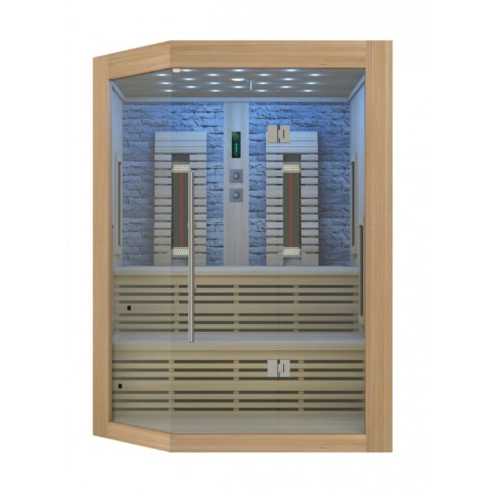 Saunaklefi infrarauður 160x160x210 cm Kiruna