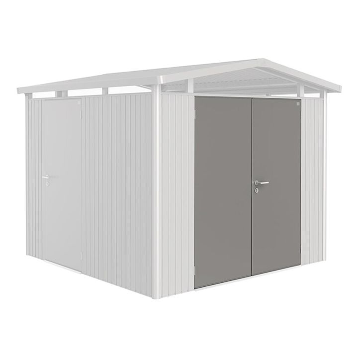 Auka tvöföld hurð fyrir Biohort Highline/Avantgarde/Panorama kvartsgrá