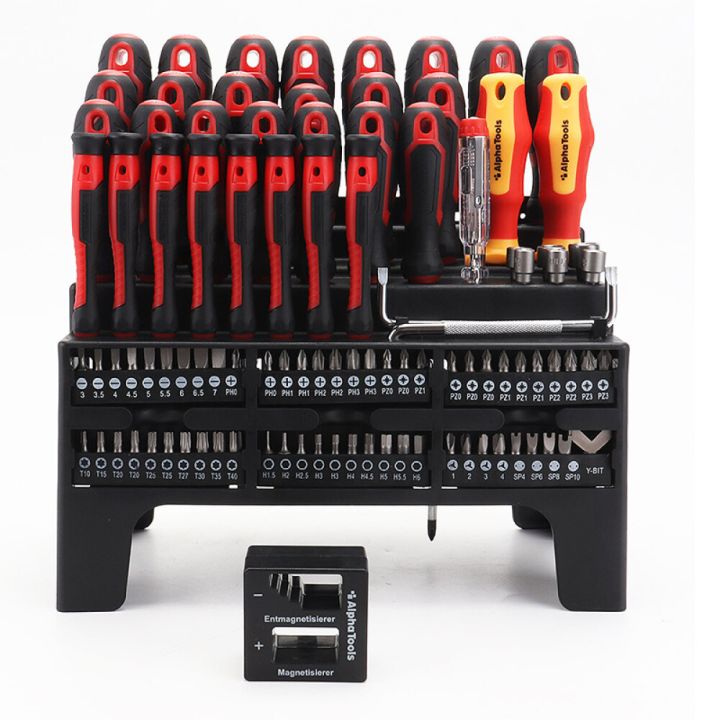 Skrúfjárna- & bitasett 101 hlutir Alpha-tools