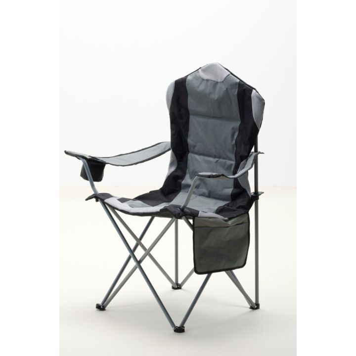 Útilegustóll svartur samfellanlegur Sunfun