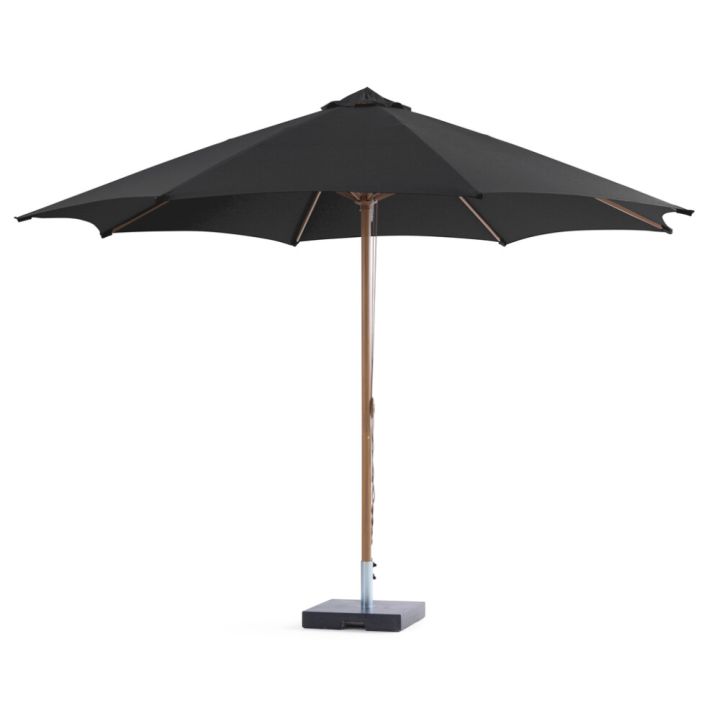 Sólhlíf Eva með sveif og halla Ø300cm Sunfun tekk/svört