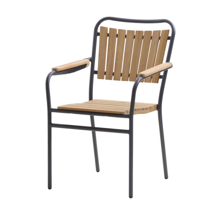 Garðstóll Sunfun Sophie 55x88x65 cm tekk