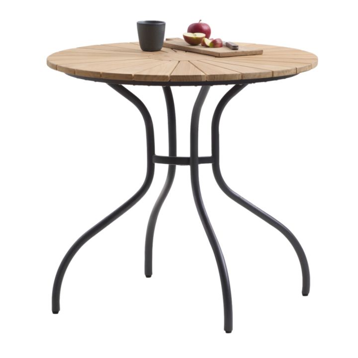 Garðborð Ø80 cm Sunfun Sophie tekk