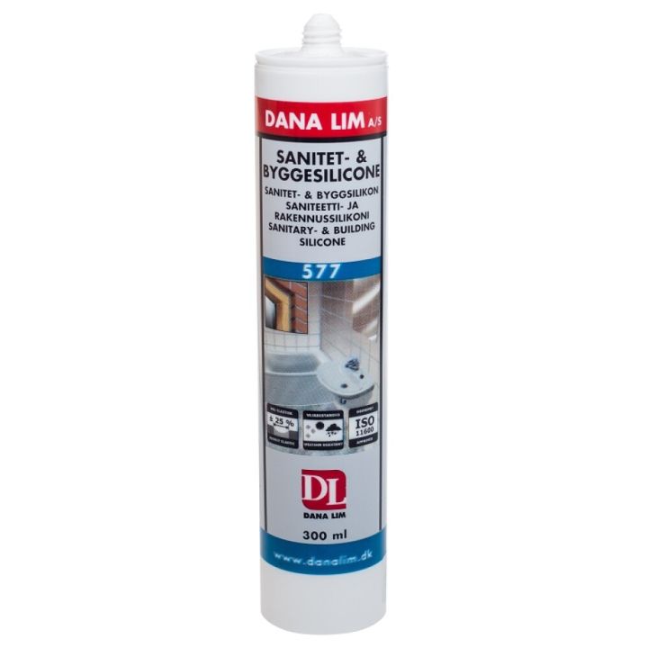 Sílikonkítti 300ml Dana Lim 577 svart