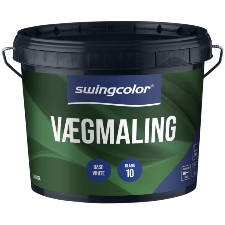Veggmálning hvítur grunnur 2,5L Swingcolor